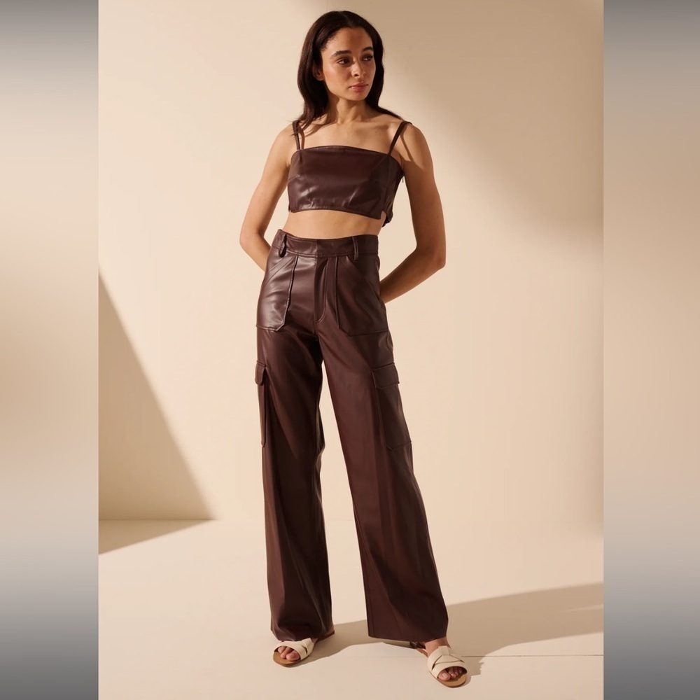 Oscar the Collection Kure Trousers and Khloe Top in Brown SET